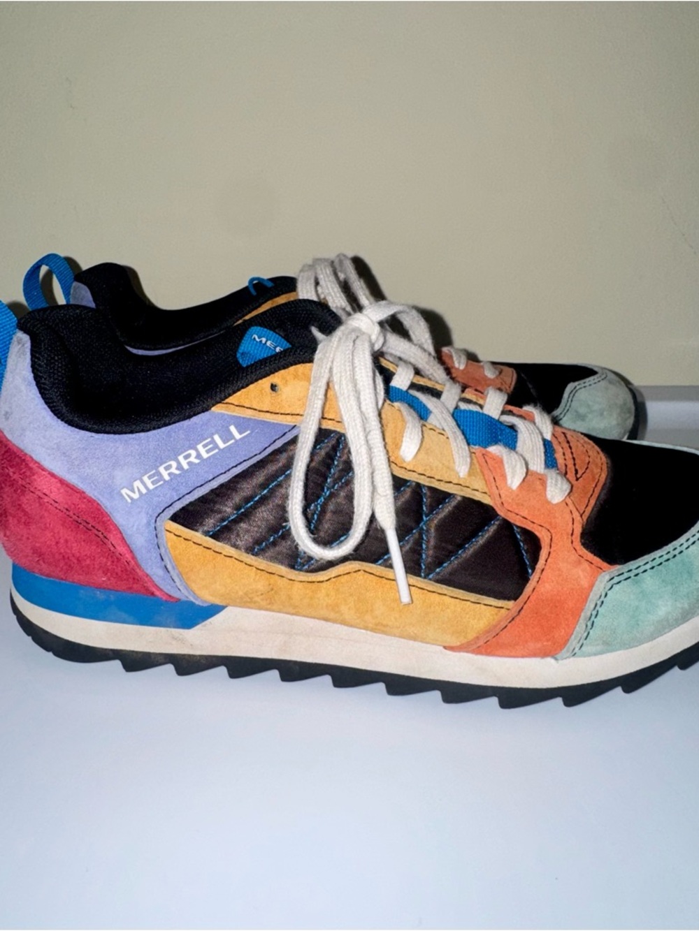 Merrell Alpine 83 Suede Colorblock Retro Sneakers - Picture 8 of 14